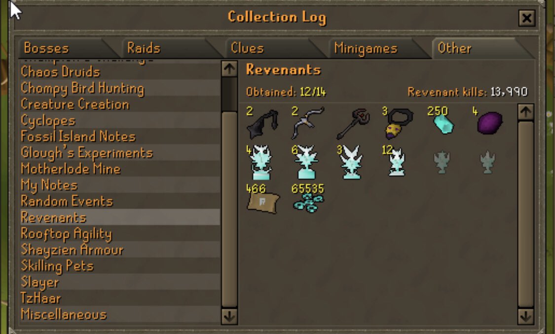2kTotalRevs's tweet photo. Updated current prices: 
95m/1week
150m/2weeks 

And some collection logs for y’all to enjoy. 

Pm to shoot ghosts! 🏹💰 https://t.co/J6DZ6Gvyfm