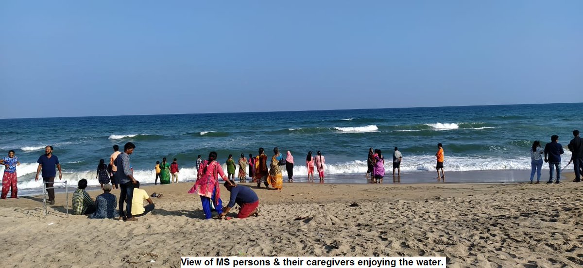 mssocietyindia's tweet photo. For #IndiaMSDay, #Chennai organised a family Picnic at Joeβs Beach Resort
~100 PwMS & caregivers attended a day filled with sumptuous lunch, games & a quick dip in the waves
@WorldMSDay @MSIntFederation @MoHFW_INDIA @moayush #PMJAY #KnowMultipleSclerosis https://t.co/X7TxJRtBeN