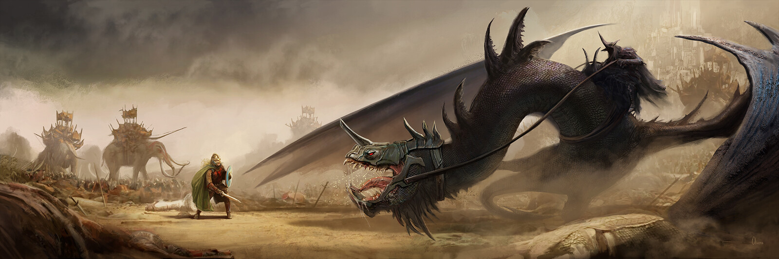 PΛBLO OLIVERΛ on Twitter: "Éowyn confronts the Witch-king of Angmar, the  Lord of the Nazgûl, "The Lord Of The Rings" Art Print limited edition (  size 36 x 12 inche... https://t.co/qULZlwuQ0K" /