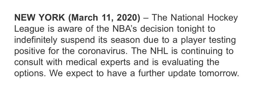 spittinchiclets's tweet photo. Statement from @NHL https://t.co/DcjBUt4qe0