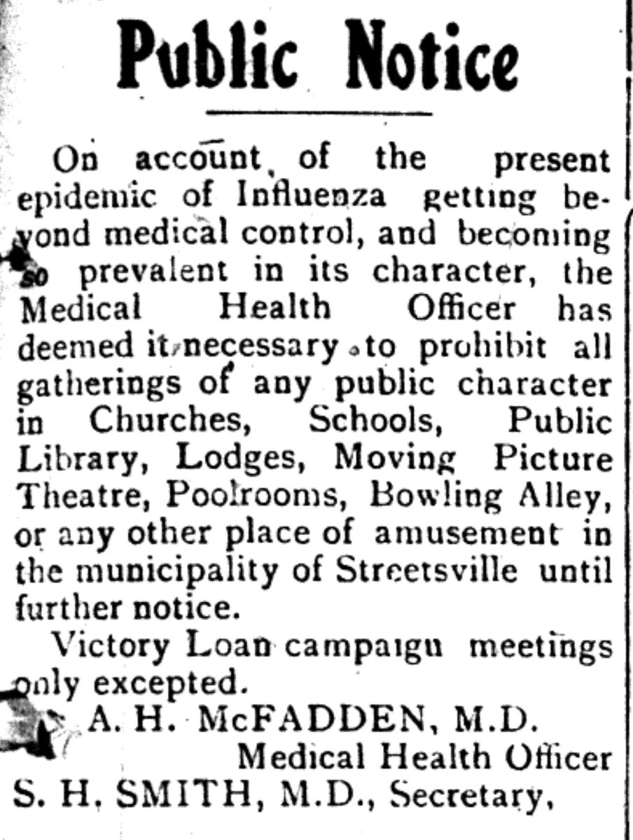 In 1919 the newspapers played a massive roll in presenting the Spanish Flu.Interesting is the gauze mask recommendations by the Red Cross years later were confirmed to have minor effect on this particular virus.On October 28th, 1919 this became fatal by lead—bullets.