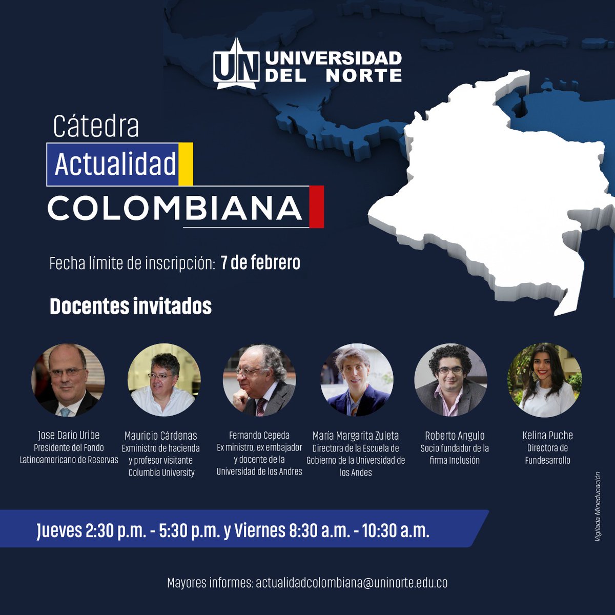 Este semestre el módulo de pobreza y desigualdad de la 'cátedra de actualidad colombiana de <a href="/UninorteCO/">Universidad del Norte</a>' lo haremos en equipo con mi colega barranquillera <a href="/KeliPuche/">Kelina Puche C</a>. «Cambio social en Colombia. ¿Por qué el descontento de los jóvenes en las calles?». Los esperamos. Inscríbanse👇