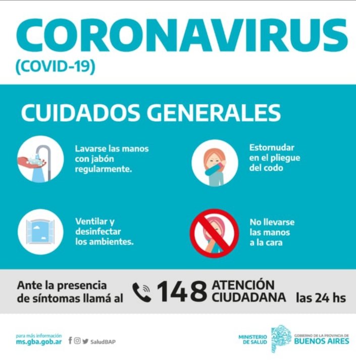 HospitalFV's tweet photo. #Coronavirus 

Ya se encuentra disponible la línea 148📞 de Atención Ciudadana. Si tenés síntomas o dudas contactate. https://t.co/ULZCslJxL4