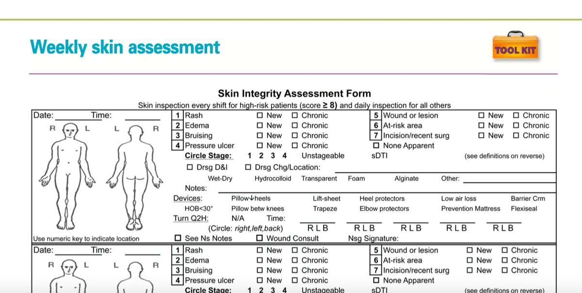 This weekly #skin assessment tool can be used in your everyday #woundcare practice. Download the full pdf for free: woundcareadvisor.com/wp-content/upl…

#WCC #healthcare #nurse