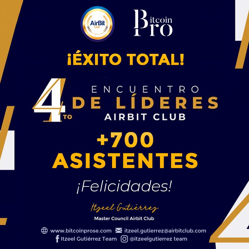 itzeelteam's tweet photo. ✨¡Muchas gracias por hacer de nuestro #4ºENCUENTRODELÍDERES un gran éxito!🎊

💥Este 8 de marzo vivimos en #Cancún el mayor encuentro de líderes de México en #Criptoeconomía para celebrar juntos la libertad financiera.🌐¡Y vamos por mucho más! 🙌

#SoyLíderPro #Criptomonedas https://t.co/7tWYWvDxKy