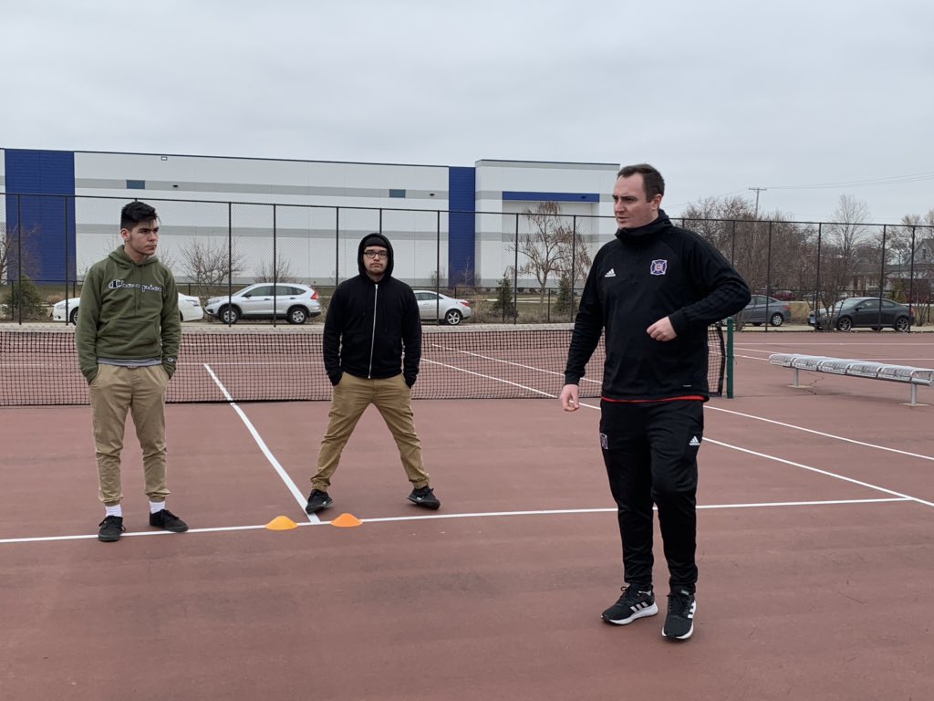 AsmSolorio's tweet photo. Chicago Fire Ambassador went from inside working on modules to outside learning how to coach through playing⚽️ https://t.co/lnbllnROmo