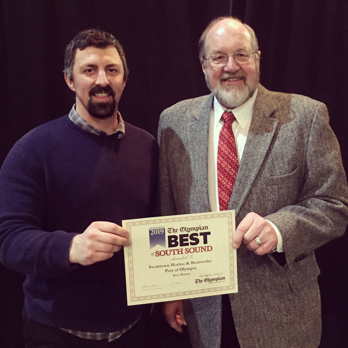 PortofOlympia's tweet photo. We are honored to have #SwantownMarina voted as Best Marina of South Sound...by YOU! Thank you for this honor.โต๏ธ๐ฅโ๏ธ #bestmarina #olympiamarina #beginyourjourneyhere #remarkablydifferent #decidedlydifferent #olympiawa #southpugetsound #boating @theolympian @ThurstonChamber https://t.co/ZNBiAWgrLH