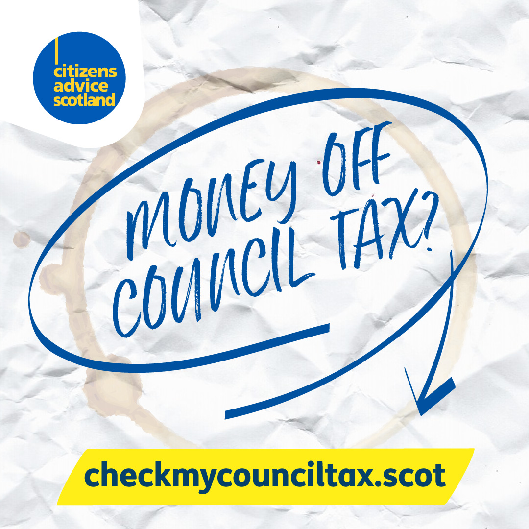 CitAdviceScot's tweet photo. Living on your own? 
Are you claiming 25% off your council tax bill with a ‘single occupancy discount’?

Use our tool to check if you can save money on your council tax 👉https://t.co/X4AvHmAror

Visit your local bureau for further advice 👉https://t.co/IDNmPwd2yb

#CheckToSave https://t.co/HWgXHeoewZ