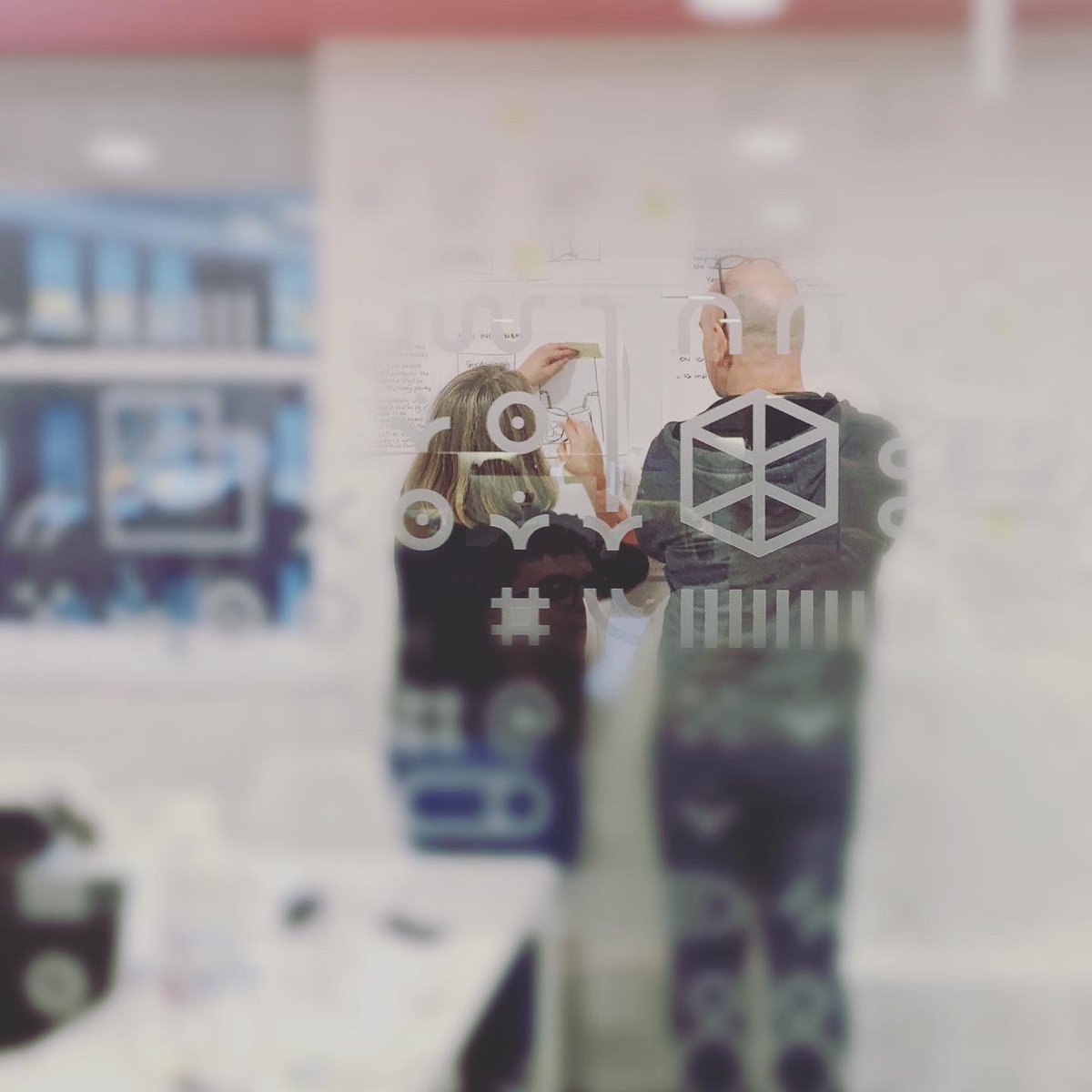 GabrielaLungu's tweet photo. It was fun hosting these two lovely people at @GeometryUK as they prepared their presentation for @CreativeEquals’ #creativecomeback2020. Fingers are crossed for tomorrow 🤞 https://t.co/hODLQUFmHd