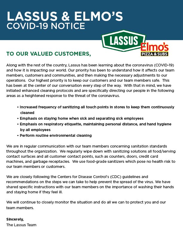 Please read regarding COVID-19