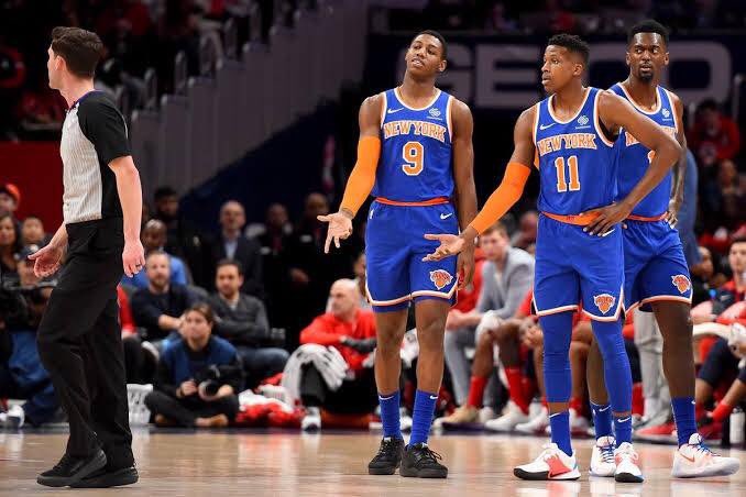 Lil_Bukz's tweet photo. With concerns over the spread of the coronavirus, the New York Knicks have informed the league that the team will not play in this year’s playoffs. #CancelEverything https://t.co/S3RWW8GSnd