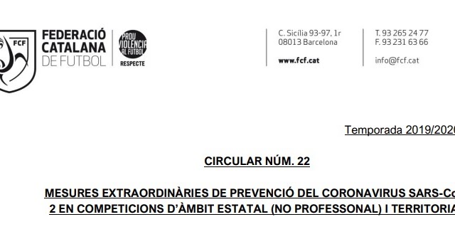 SUSPENSIONS MOTIVADES PEL CORONAVIRUS dlvr.it/RRjCWn