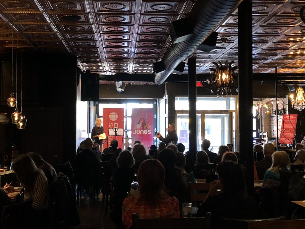 Kicking off the Junos <a href="/bontempsyxe/">BonTempsCafe</a> with <a href="/Belle_Plaine/">Belle Plaine Music</a> @JaySemko <a href="/TheSteadies/">The Steadies</a>  #yxe #junos2020
