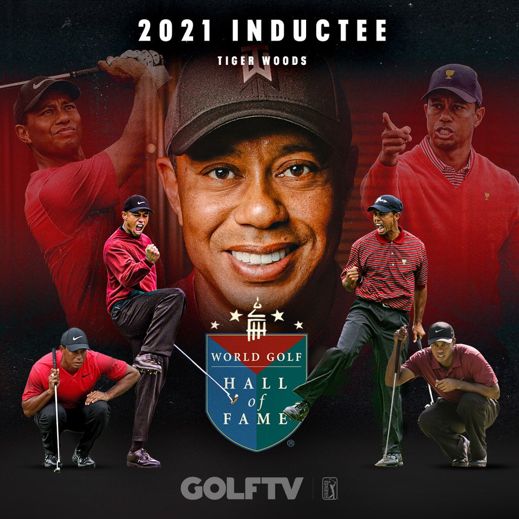 Congrats, <a href="/TigerWoods/">Tiger Woods</a>.

2021 World Golf Hall of Fame inductee.