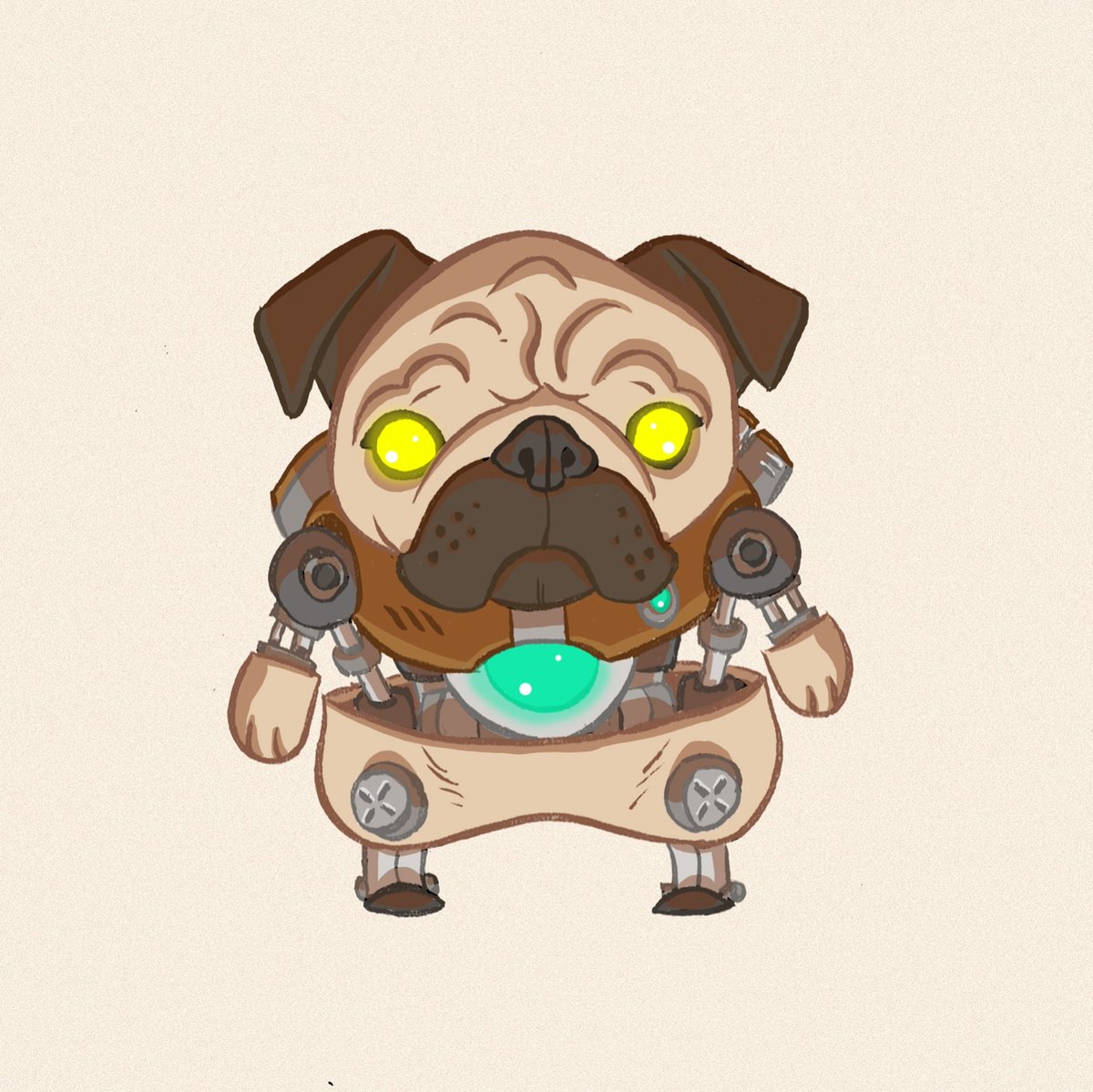 robot pug