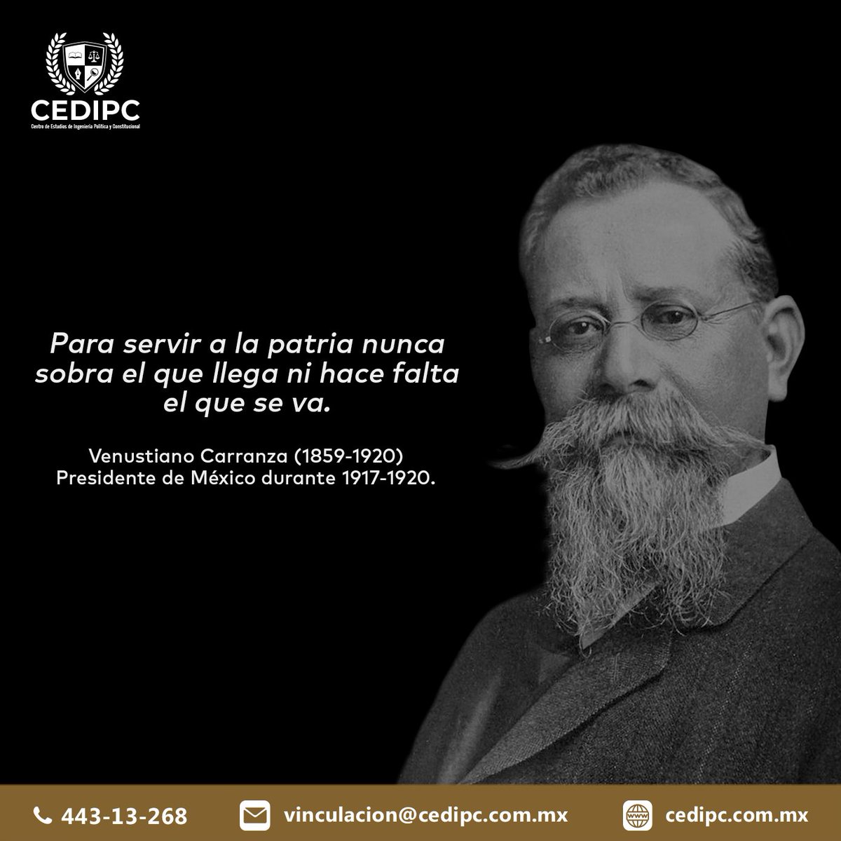 CEDIPCmx's tweet photo. #UnDíaComoHoy de 1917 #VenustianoCarranza es elegido #Presidente de la República Mexicana. https://t.co/Snj14nf2bx
