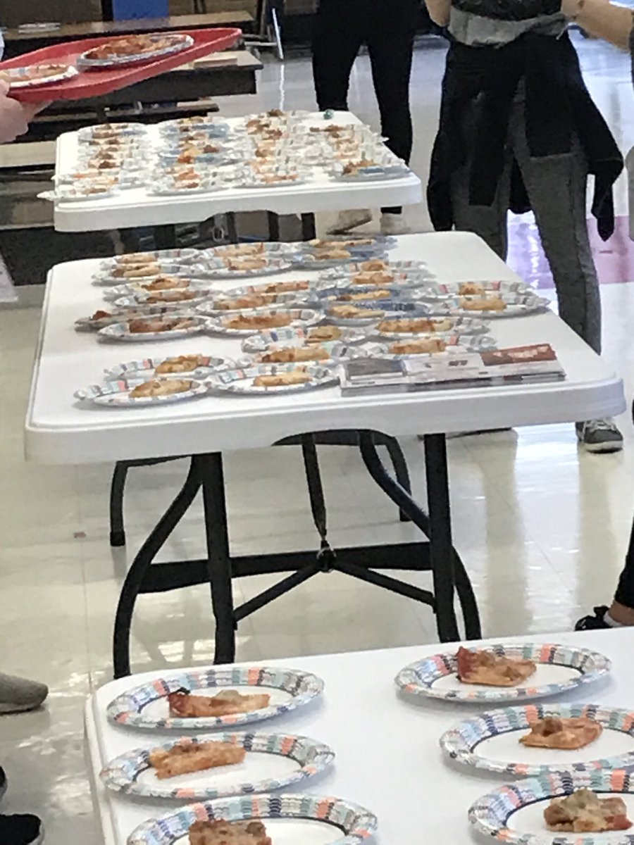 Let the pizza Madness begin!!  Maine South Cafe $5 10 slices all for the school wide fundraiser!!  #MSHAWKPRIDE