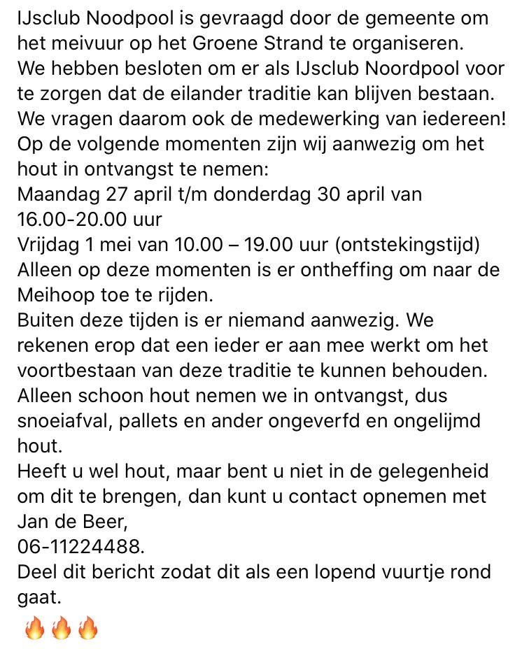 #Terschelling #Meivuur #traditie