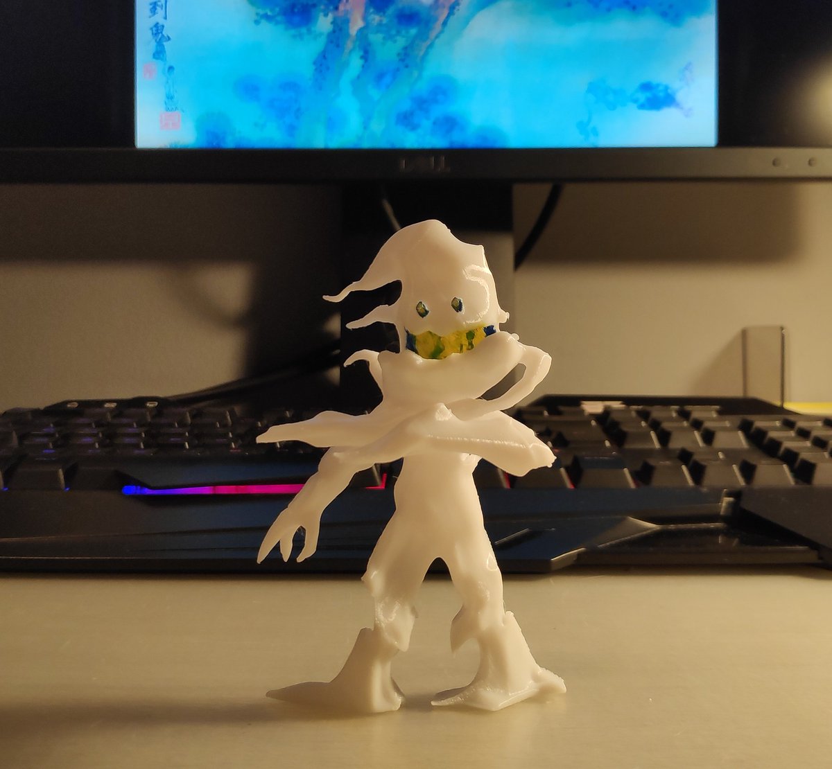 _Lukema_'s tweet photo. I did a 3d printed kids see ghosts' ghost model. :) https://t.co/Nilptg51Fa