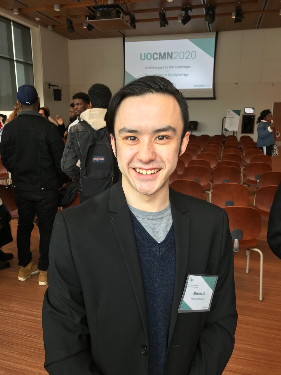 Un gros merci à <a href="/MaxLeOTT/">Maxime Lê</a> d’avoir été un modérateur exceptionnel à l’événement @uocmn2020 ! #UOCMN2020
#DigitalMarketing #uOttawa #Communications #Conference 

<a href="/uOttawaArts/">uOttawa Arts</a> <a href="/uoCoopCareers/">uOttawa Coop & CDC</a> <a href="/uOttawaEHub/">uOttawa Entrepreneur(e)</a>
<a href="/Telfer_UdO/">École de gestion Telfer</a> <a href="/uOttawa/">Université d'Ottawa | University of Ottawa</a> <a href="/Telfer_uOttawa/">Telfer School of Management</a> @uOttawaFuture
@uOCampus <a href="/LucDupont/">Luc Dupont</a>