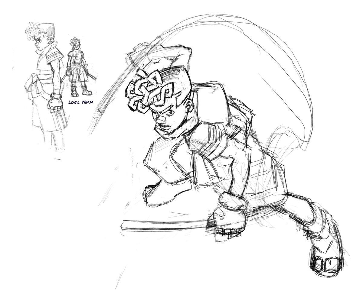 sweaterpunks's tweet photo. More early sketches for the Kunai Academy #rpg to share. Kickstarter is 80% funded. Just need a little more to help bring these concepts to life!! https://t.co/VS5uGvhh1F