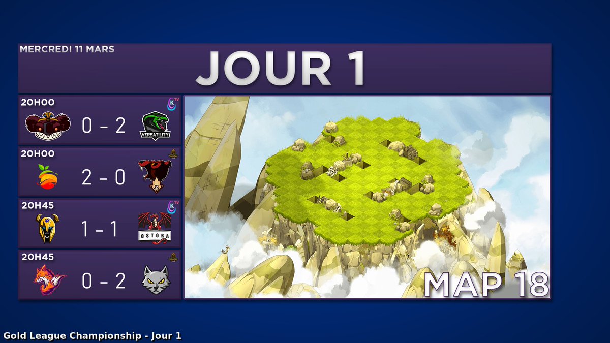 Trois équipes ont entamé de la meilleure de manières le championnat !

Versatility, Zeste et Poliakov ont réussi le sans faute avec une double victoire.

Mais il reste encore 6 journées de matchs, rien n'est donc acquis !

➡️ ktarena.com/fr/56-gold-lea…