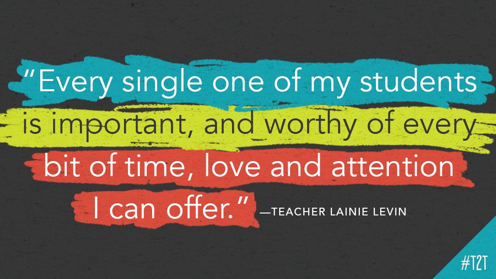 teacher2teacher's tweet photo. #WhyITeach: to remind each and every student of their unique importance. (Inspiration via T @@mrslevin11) #edchat https://t.co/vbWlYnILx4