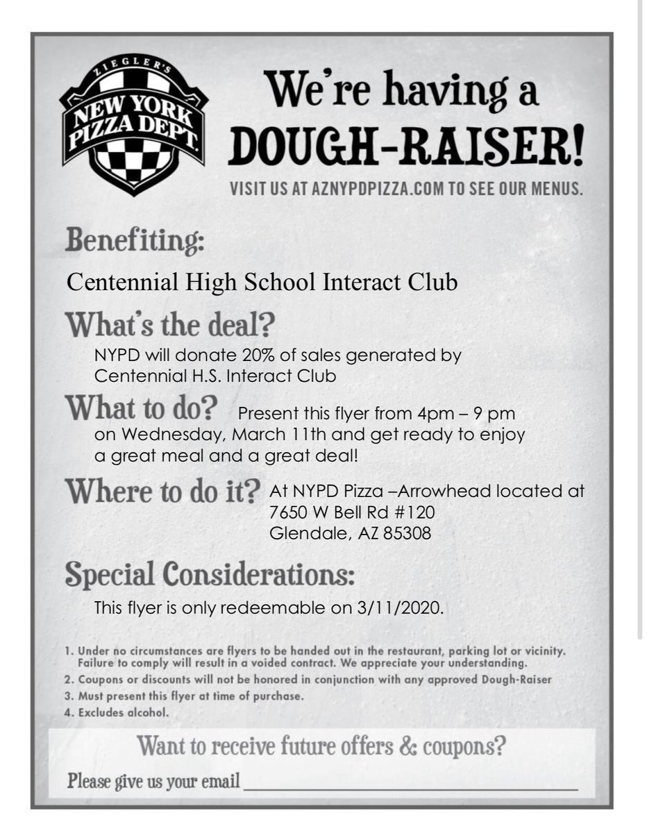 CehsInteract's tweet image. Come support our Interact Club tonight from 4-9