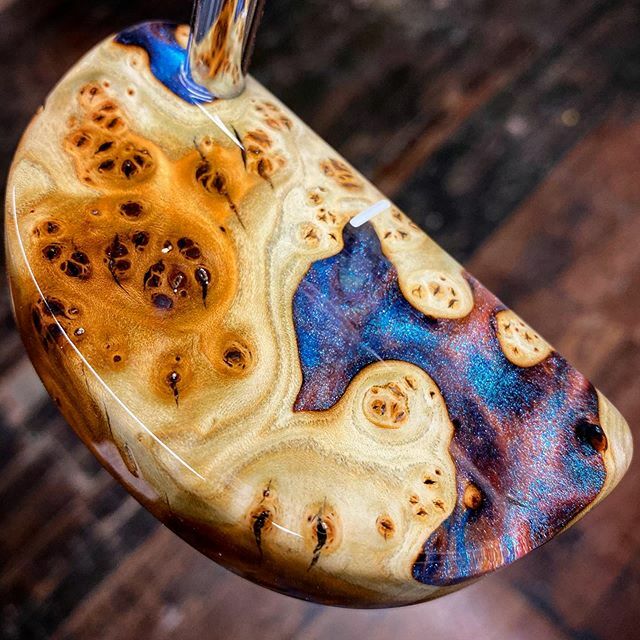 So much character in this Olive wood Luna. The contrast in the wood itself, mixed with the bright colors inside the acrylic, makes for a truly stunning piece. Just got the pending orders under 60 for the first time in a couple weeks, and it feels good! C… ift.tt/3cQOvFJ