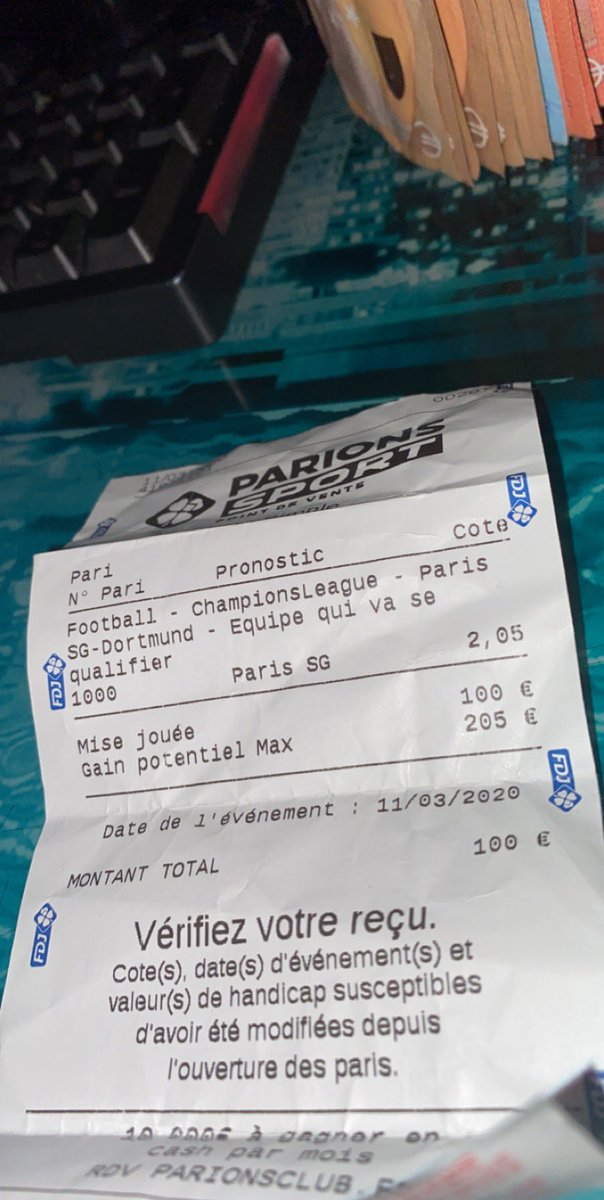 BMPronos3's tweet image. 105€☺️ #TeamParieur #PSGBVB