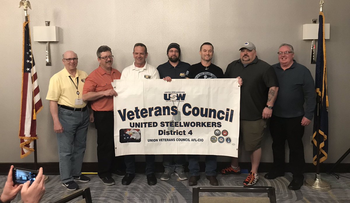 steelworkers's tweet photo. These amazing members &amp; #VetsOfSteel that lobbied today in Albany for all our Vets! https://t.co/7iOTCn7vvK