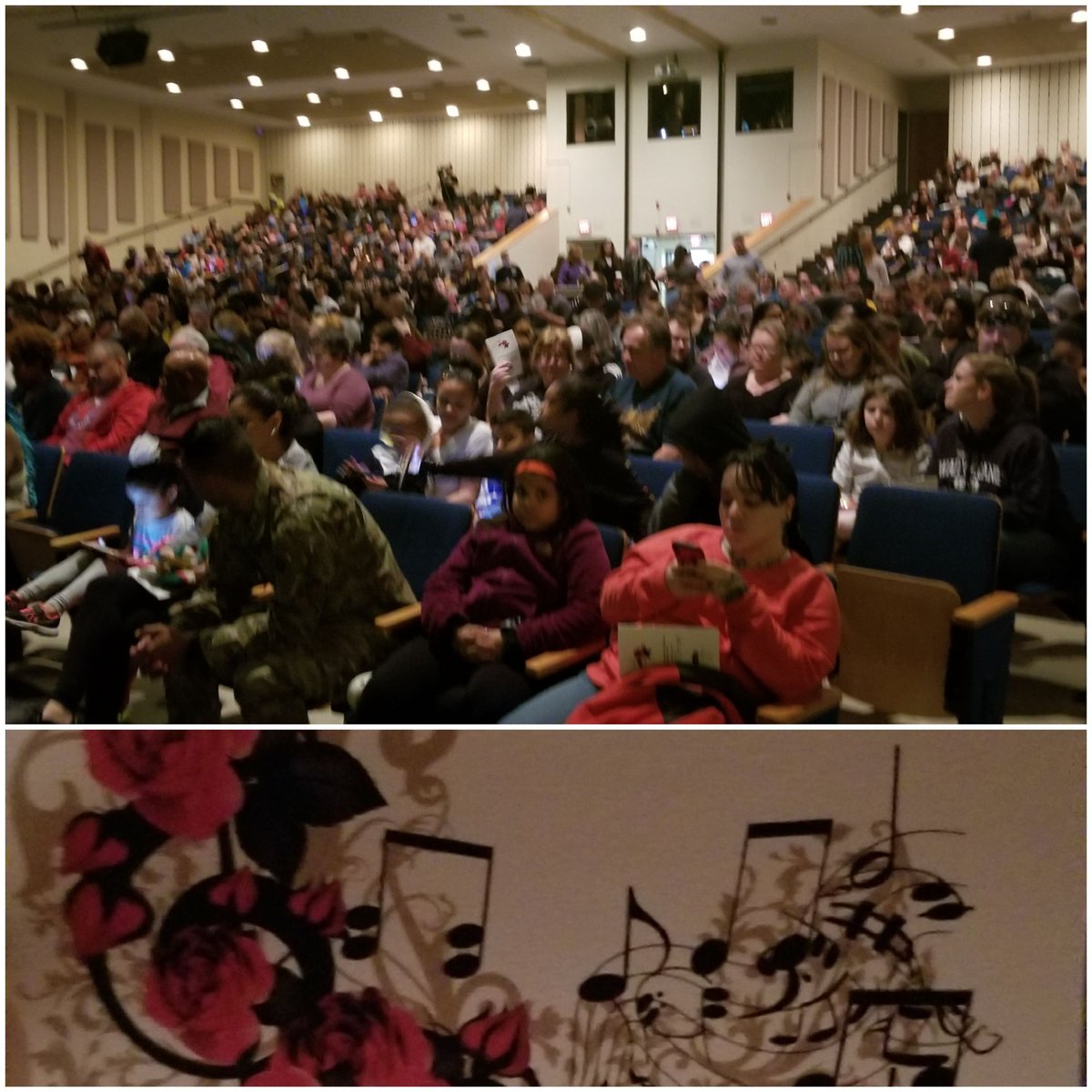 Would you look at this crowd! Full house at <a href="/PembertonSchool/">Pemberton Schools</a> District Choral Festival! Over 400 students <a href="/helenfortschool/">HFMS</a> <a href="/Newcombschool/">Marcus W Newcomb</a> <a href="/pthshornets/">PTHS</a> <a href="/BusanskySchool/">Busansky School</a> <a href="/StackhouseSchoo/">Stackhouse School</a> <a href="/DenboSchool/">Denbo-Crichton School</a>  will be performing! So much energy in the air! #pembertonpride