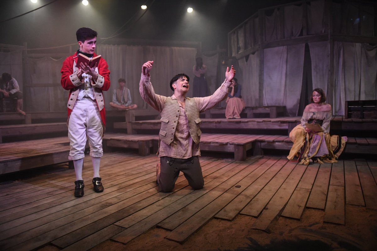 BedfordModern's tweet photo. The long-awaited opening night of Our Country’s Good this evening did not disappoint. It was powerful, shocking, at times tender and funny but utterly spellbinding. If you haven’t got your tickets yet don’t delay! The final show is on Saturday. #talent #drama #music #theatre https://t.co/JQdqVTIzZE