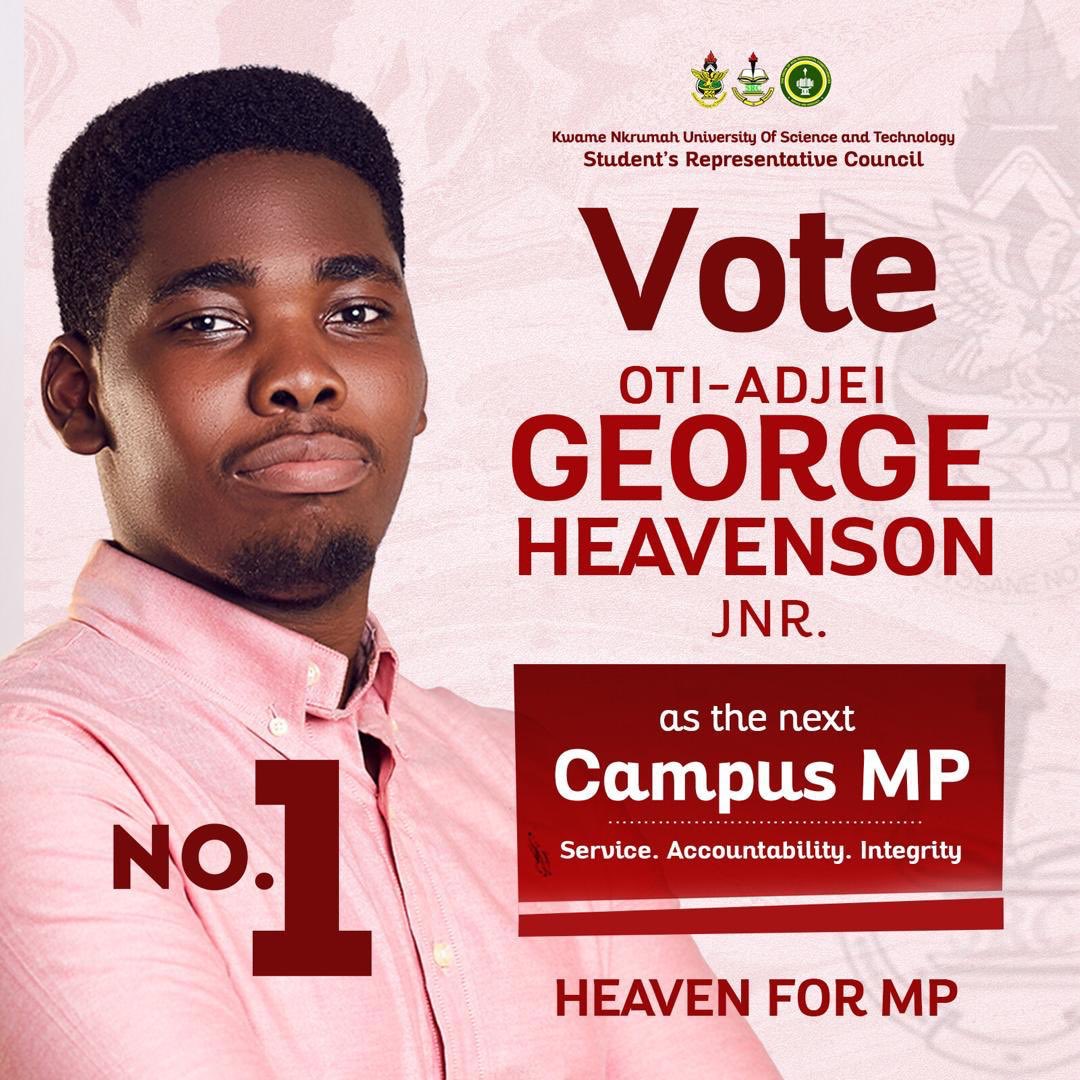 the_law_himself's tweet photo. Vote OTI-ADJEI GEORGE HEAVENSON JNR. as your next Campus MP.
Number 1 on the ballot screen.
#NonReDecides https://t.co/KiqNdhosft