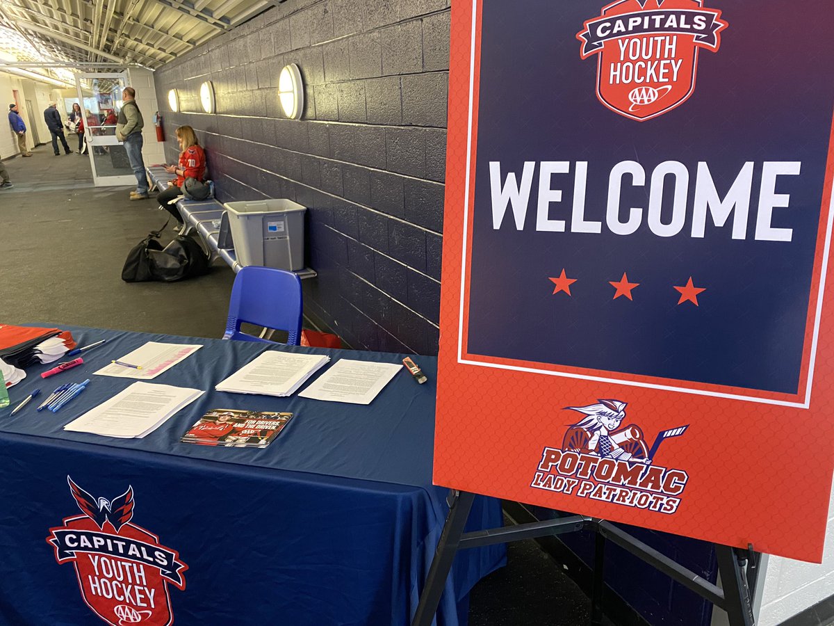 CapsYouthHockey's tweet photo. Tonightβs @Capitals Rink Partner Visit, driven by @AAAMidAtlantic is a special one as we celebrate #ALLCAPS #ALLHER month with the @HockeyPatriots!
Huge thanks to @skrooops28 & @DANEgles8 for joining us on the ice! https://t.co/gngCyzdARD