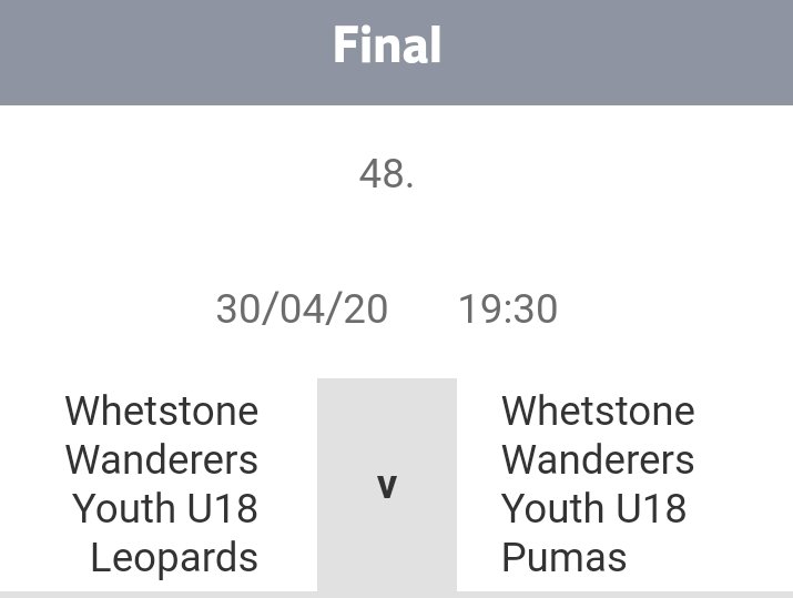 WhetstoneWandFC's tweet photo. U18 @middxfa COUNTY CUP FINAL. 
Thurs 30 April 19.30 ko at Rectory Park. Northolt UB5 6AU. Come and support the lads. County Cup #14 coming home #WWYFC https://t.co/YiuVlRPMkf
