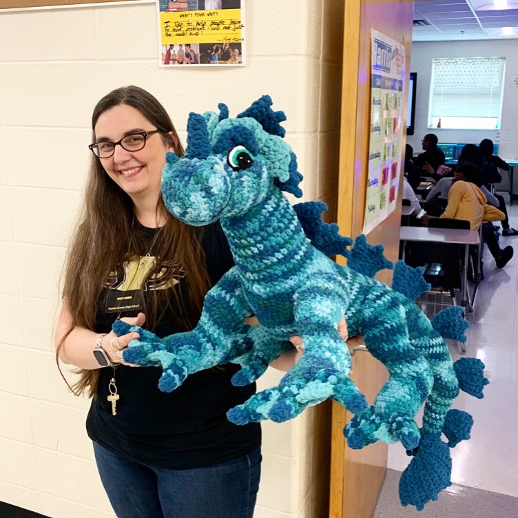 FCHSTigers's tweet image. Mrs. Harris brought in a unique crocheted dragon 🐉 that she incorporated into a Geometry lesson today with her students~ #Excellence&Creativity #RelevantInstruction #FunMath @fcboe #ExcellenceInAllWeDo #WeAreFayette 🖤💛