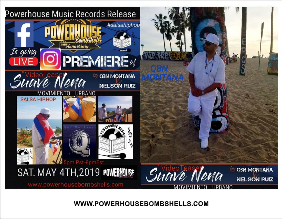 OUR CUBAN RAPPER #QBNMONTANA #SALSAHIPHOP #SUAVENENA PRODUCER #NELSONRUIZ LABEL : #POWERHOUSEMUSICRECORDS