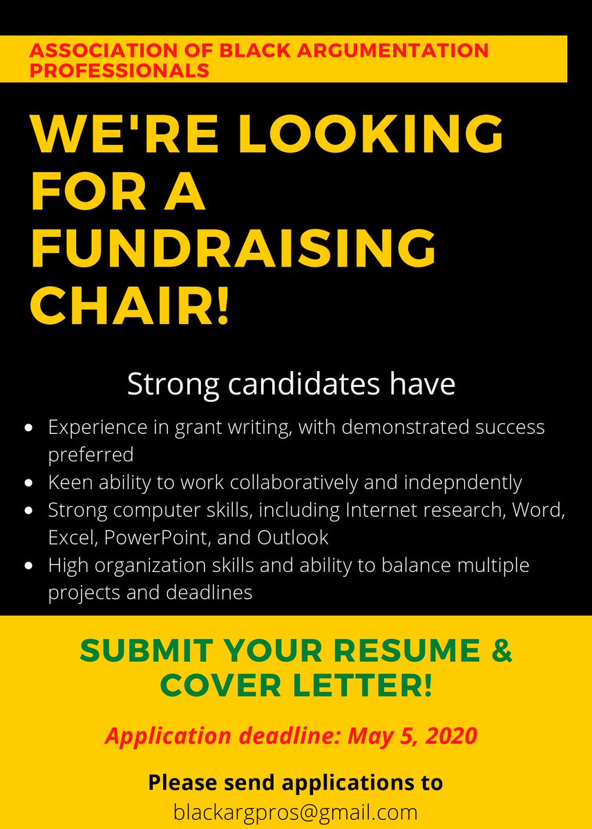 BlackArgPros's tweet photo. #BoardAlert - ABAP is looking for a fundraising chair! We need someone who can secure the bag, cares about the community & wants to earn valuable experience in a non profit. Reach out, apply & get involved in supporting
@BlackArgPros #BoardAlert #ABAPBoard #SecureTheBag https://t.co/riFEuX3Usm