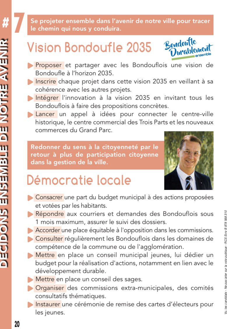 ARNAUDBARROUX's tweet photo. #Notreprogramme 14 VISION DE BONDOUFLE 2035
#bondoufle dans vos boîtes aux lettres.
Merci à tous les bondouflois qui l’ont enrichi de leurs propositions ; à notre équipe #bondoufledurablementensemble ,@barroux2020 @ARNAUDBARROUX #bondoufle
https://t.co/nSswCU3yAe https://t.co/A6vDnjdz5D