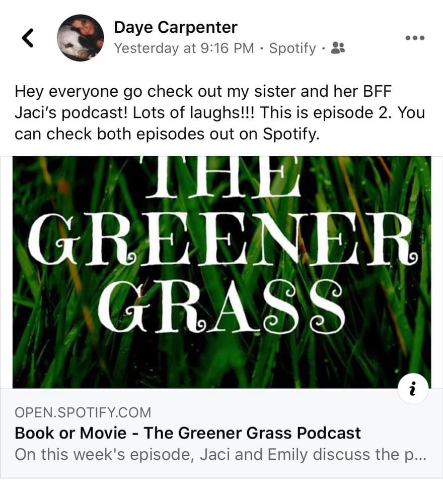 Daye - thank you so so much for your support and for sharing our podcast with your friends! 💚🌱 #sharingiscaring #supportlocalpodcasts #columbuspodcast #asheardincolumbus #thegreenergrasspodcast #girlswhopodcast #spotifypodcast #anchorpodcast #bhfyp