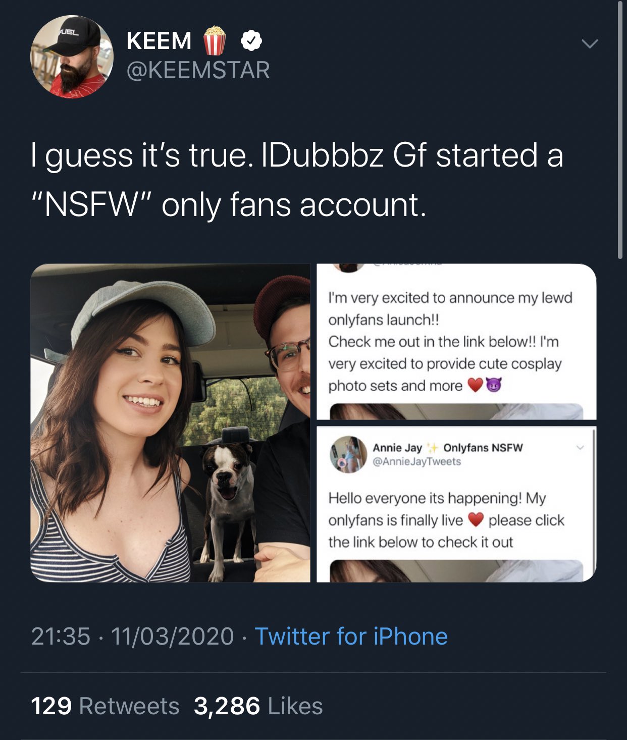 borber 🐣 on X: Keemstar is onto Idubbbz girlfriend lolll  t.coJWDafGWUEX  X