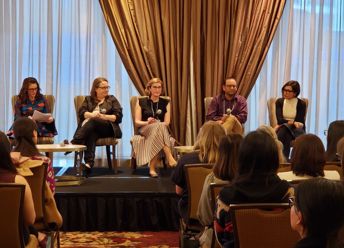 So much experience and ideas from this incredible panel! They're inspiring us to #sparkchange within our workplaces and our lives! We're so thrilled everyone in attendance has a chance to ask questions!
Thank you <a href="/jennanowson/">Jenna Nowson</a> @rmatthewskanhai Marilyn Tufting and Roy Budhai