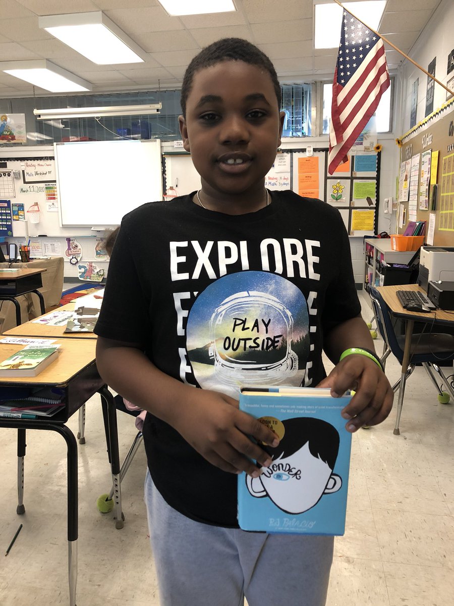 When you fall in love with a good book. 💙 #Wonder #3rdLightsTheWay #BetterTogether