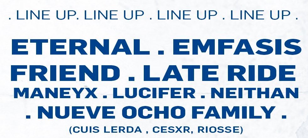 meneconacento_'s tweet photo. Gigante shoutout a @lowdefsupply @zymplestore , 3NoEvil y Motiv Clothing!!!! Además del lugar Aparato! Marcas que organizaron full esto. También son parte de La Escena, pero merecen todo el reconocimiento 💙

Y al LineUp de ese día: https://t.co/YDMNZKpUM5