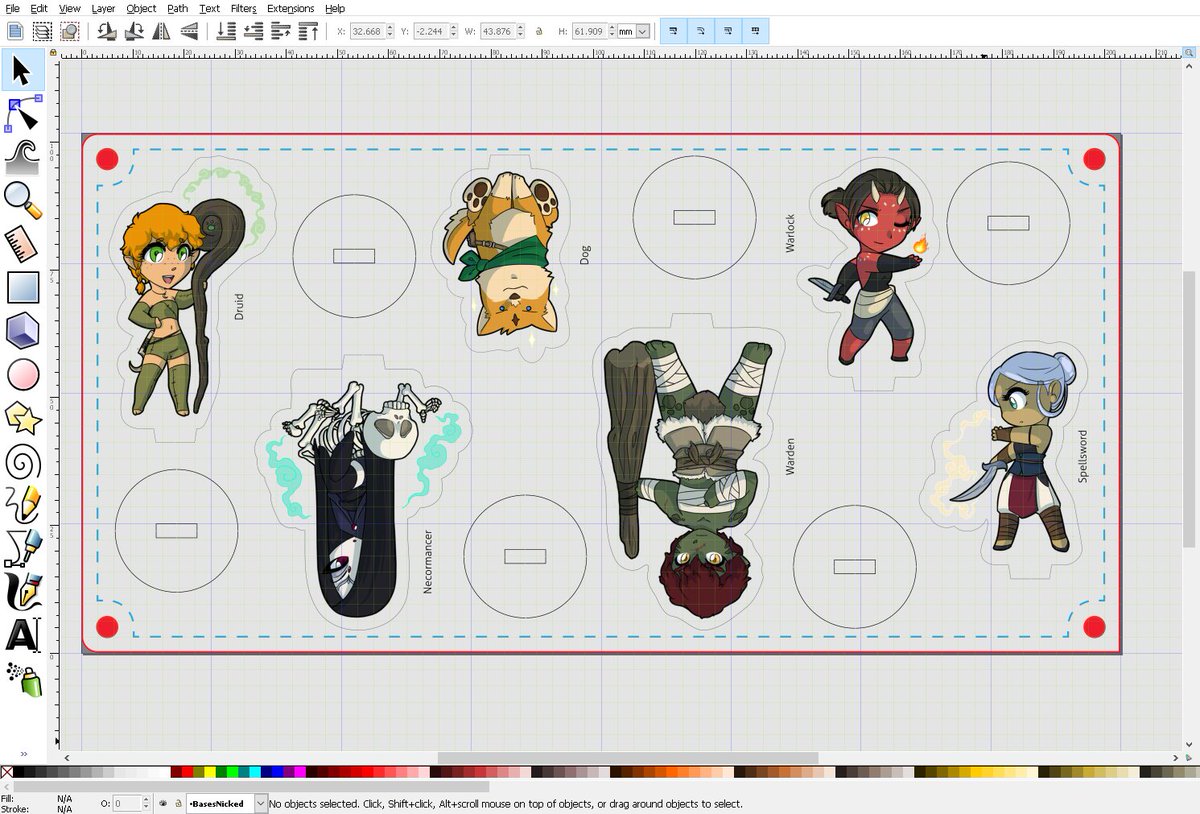Invincible_Ink's tweet photo. Is that a new set of 2D/acrylic minis? It sure is! If you loved the LFG characters, all 23 will soon be available as #DnD scale 2D  #miniatures! Stay tuned for more :) #tabletop #DnD4e https://t.co/upbncYzxDd