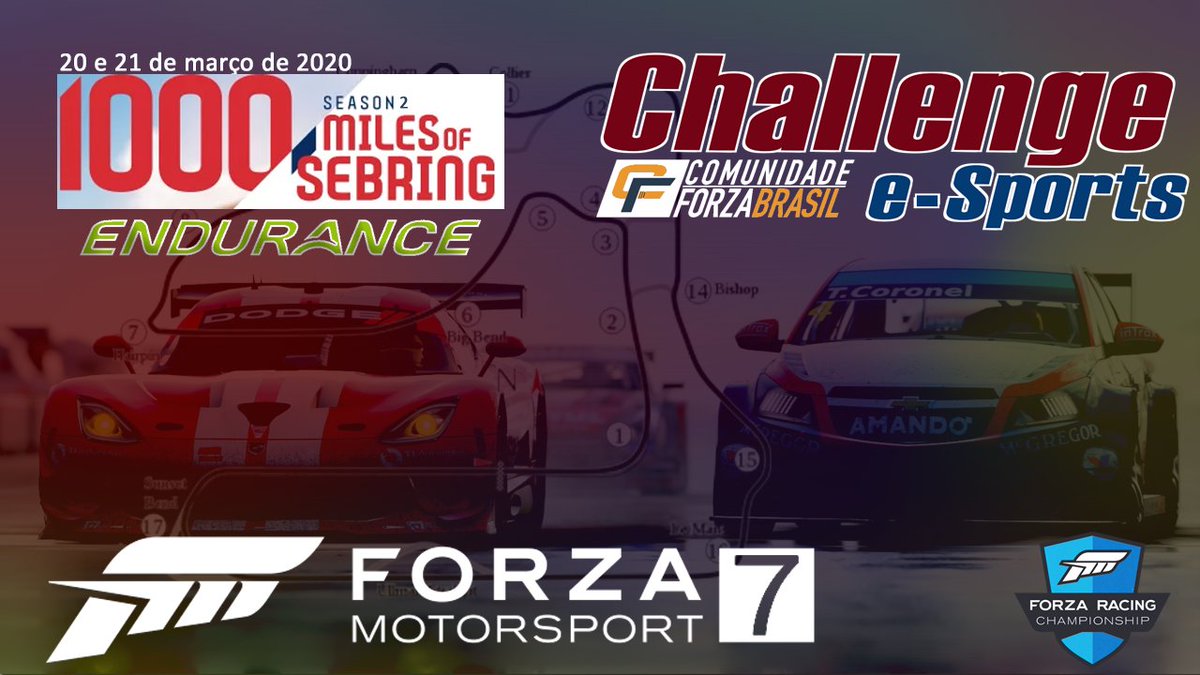 emotorsleague's tweet photo. The big day is coming, the 12 Hours of sebring will happen on 03/21/2020 from 12: 00🇧🇷, we will again have the presence of a great pilot @GaryLeeMitchell, thank you for your participation !!! https://t.co/HvXwMSKH56