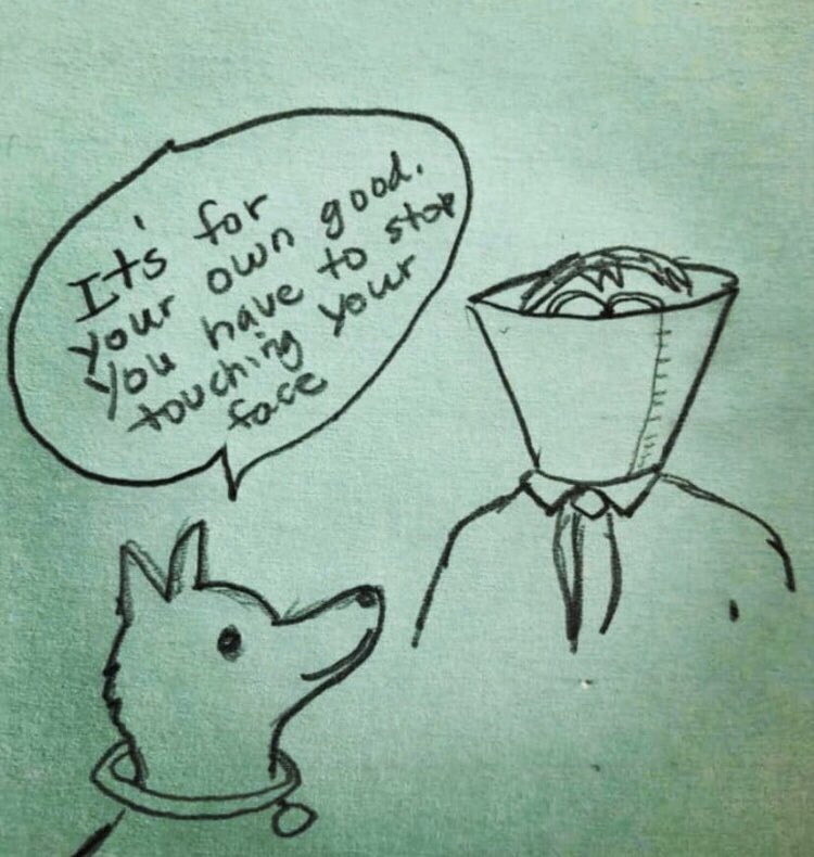 DallasTheDoggie's tweet photo. Dear Humans... #coronavirus https://t.co/31KCqZkwdO