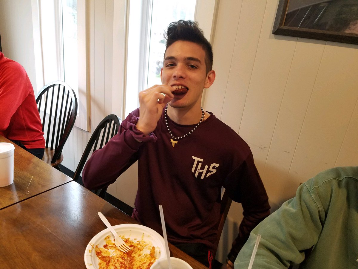 THSVikingSoccer's tweet photo. Nice team dinner the night before the game! Thank you Cox and Henard families for hosting us and to Bristol Cafe & Market for the incredible food! The boys are ready and prepped to take on the Indians! #DBweek #GoVikes #takedownthetribe https://t.co/dMITJdRSgw