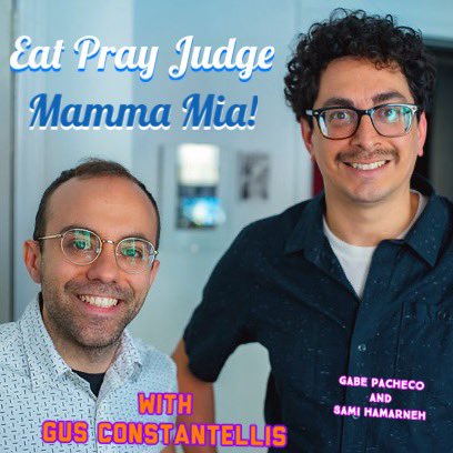 EatPrayJudgePod's tweet photo. Text your mom! We discusss Mamma Mia! And all things ABBA with @ConstantlyGus and @gabe_pacheco https://t.co/uP9GbjO4Gn
